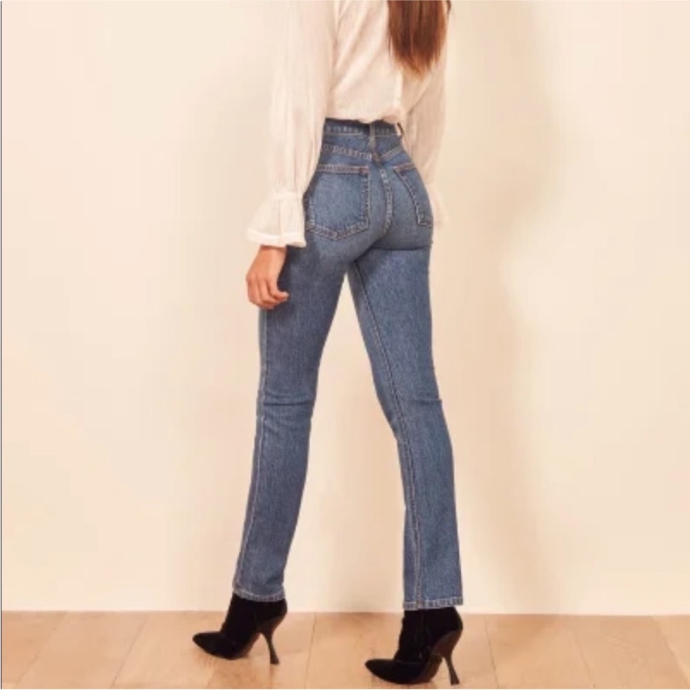 Reformation Liza Straight Leg Jeans in Laguna